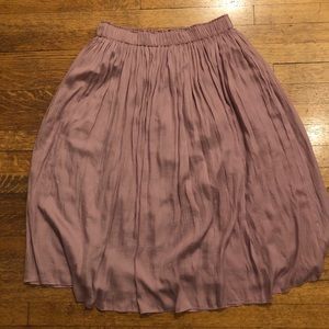 Lavender Flowing Midi Skirt
